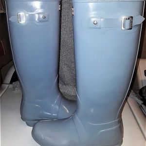 Hunter Original tall glossy rain boots